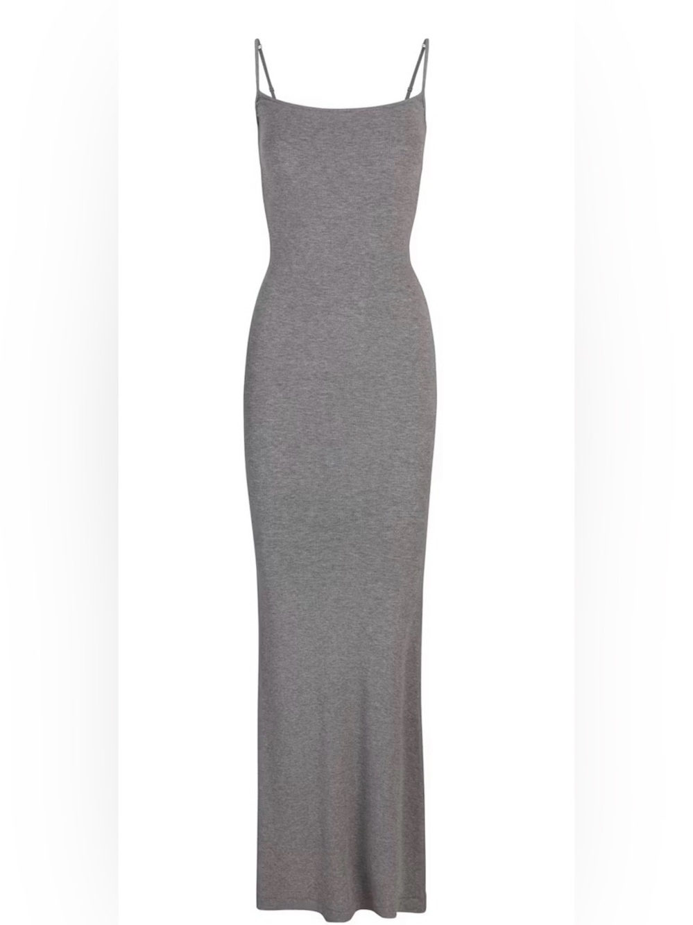 SKIMS Heather Gray Soft Lounge, Long Slip Dress